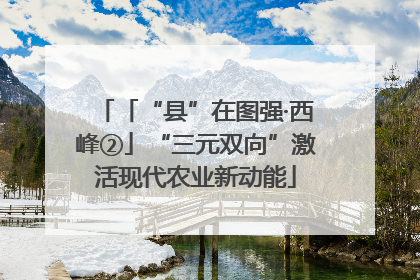 「“县”在图强·西峰②」“三元双向”激活现代农业新动能