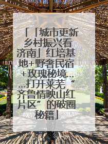 「城市更新 乡村振兴看济南」红培基地+野奢民宿+玫瑰秘境……打开莱芜“齐鲁情映山红片区”的破圈秘籍