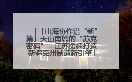 「山海协作谱“新”篇」天山南簏的“苏克密码”：江苏援疆打造新疆克州制造新引擎