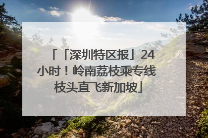 「深圳特区报」24小时！岭南荔枝乘专线 枝头直飞新加坡