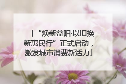 “焕新益阳·以旧换新惠民行”正式启动，激发城市消费新活力