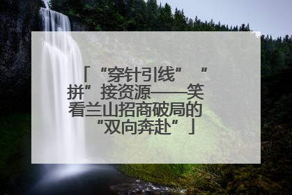 “穿针引线”“拼”接资源——笑看兰山招商破局的“双向奔赴”