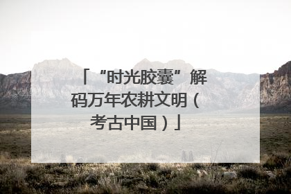 “时光胶囊”解码万年农耕文明（考古中国）