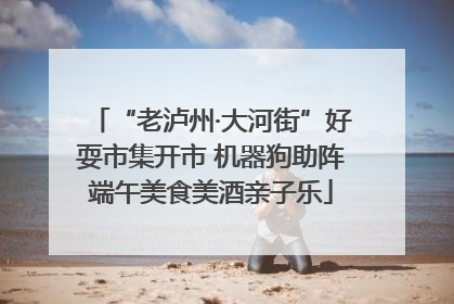 “老泸州·大河街”好耍市集开市 机器狗助阵端午美食美酒亲子乐