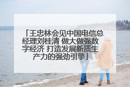 王忠林会见中国电信总经理刘桂清 做大做强数字经济 打造发展新质生产力的强劲引擎