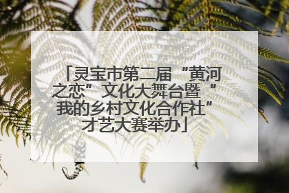 灵宝市第二届“黄河之恋”文化大舞台暨“我的乡村文化合作社”才艺大赛举办