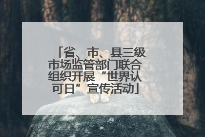 省、市、县三级市场监管部门联合组织开展“世界认可日”宣传活动