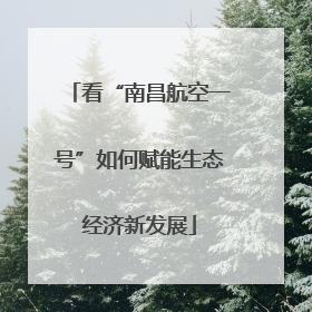 看“南昌航空一号”如何赋能生态经济新发展