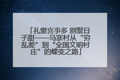 礼堂喜事多 别墅日子甜——马寨村从“穷乱差”到“全国文明村庄”的蝶变之路