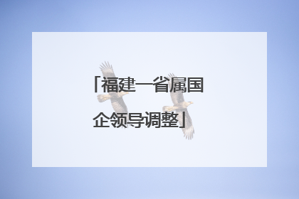 福建一省属国企领导调整