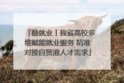 稳就业丨我省高校多维赋能就业服务 精准对接自贸港人才需求
