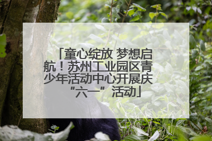 童心绽放 梦想启航！苏州工业园区青少年活动中心开展庆“六一”活动