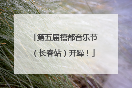 第五届禧都音乐节（长春站）开躁！