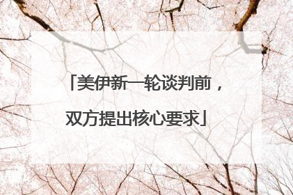 美伊新一轮谈判前，双方提出核心要求