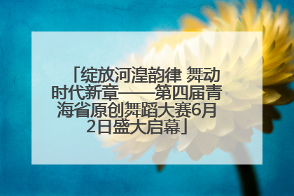 绽放河湟韵律 舞动时代新章——第四届青海省原创舞蹈大赛6月2日盛大启幕
