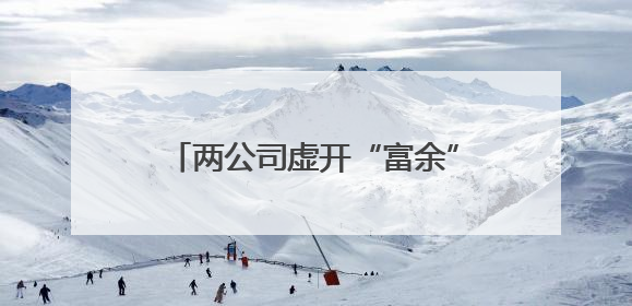 两公司虚开“富余”发票，各罚50万！