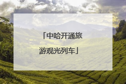 中哈开通旅游观光列车