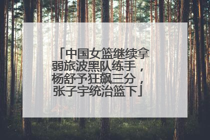 中国女篮继续拿弱旅波黑队练手，杨舒予狂飙三分，张子宇统治篮下
