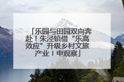 乐园与田园双向奔赴！朱泾镇借“乐高效应”升级乡村文旅产业〡申观察