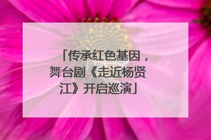 传承红色基因，舞台剧《走近杨贤江》开启巡演