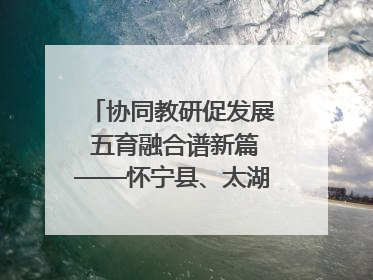 协同教研促发展 五育融合谱新篇——怀宁县、太湖县联合教研活动在月山镇中心学校成功举办