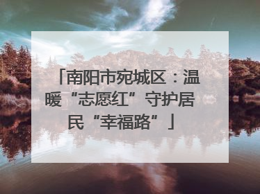 南阳市宛城区：温暖“志愿红”守护居民“幸福路”
