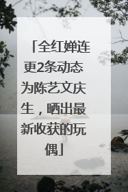 全红婵连更2条动态为陈艺文庆生，晒出最新收获的玩偶
