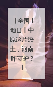 全国土地日丨中原这片热土，河南咋守护？