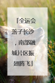 全运会落子长沙，南部融城片区振翅腾飞