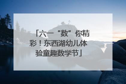 六一“数”你精彩！东西湖幼儿体验童趣数学节