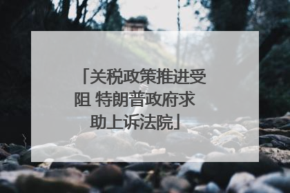 关税政策推进受阻 特朗普政府求助上诉法院