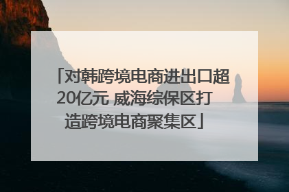 对韩跨境电商进出口超20亿元 威海综保区打造跨境电商聚集区