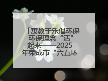 寓教于乐倡环保 环保理念“活”起来——2025年荣成市“六五环境日”宣传活动圆满举行