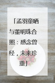 孟羽童晒与董明珠合照：感念曾经，未来珍重