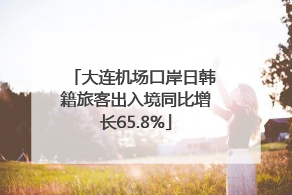 大连机场口岸日韩籍旅客出入境同比增长65.8%