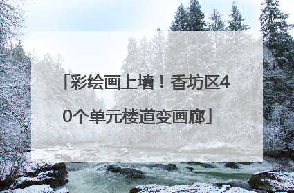 彩绘画上墙！香坊区40个单元楼道变画廊