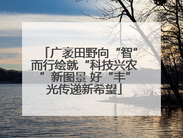 广袤田野向“智”而行绘就“科技兴农”新图景 好“丰”光传递新希望