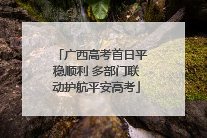 广西高考首日平稳顺利 多部门联动护航平安高考
