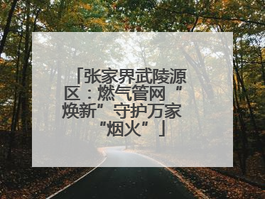 张家界武陵源区：燃气管网“焕新”守护万家“烟火”