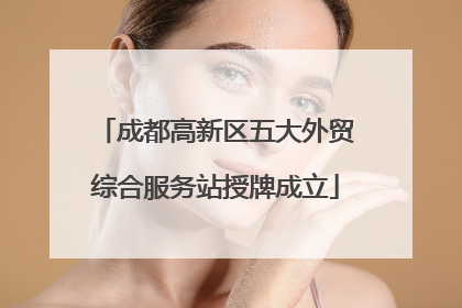 成都高新区五大外贸综合服务站授牌成立