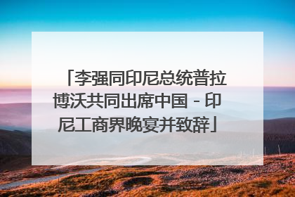 李强同印尼总统普拉博沃共同出席中国－印尼工商界晚宴并致辞
