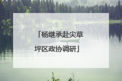 杨继承赴尖草坪区政协调研
