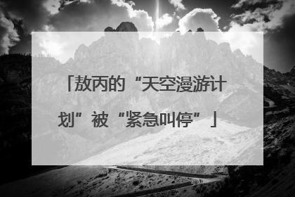 敖丙的“天空漫游计划”被“紧急叫停”