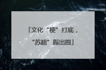 文化“梗”打底，“苏超”踢出圈