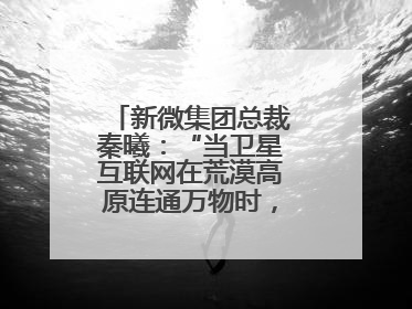 新微集团总裁秦曦：“当卫星互联网在荒漠高原连通万物时，成都的创新故事才真正开始”