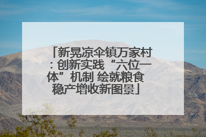 新晃凉伞镇万家村：创新实践“六位一体”机制 绘就粮食稳产增收新图景