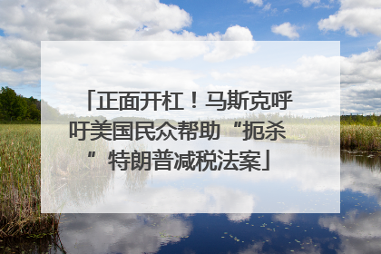 正面开杠！马斯克呼吁美国民众帮助“扼杀”特朗普减税法案