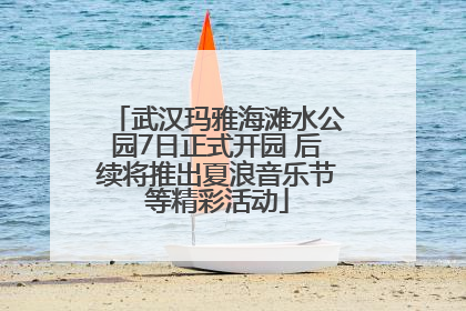 武汉玛雅海滩水公园7日正式开园 后续将推出夏浪音乐节等精彩活动