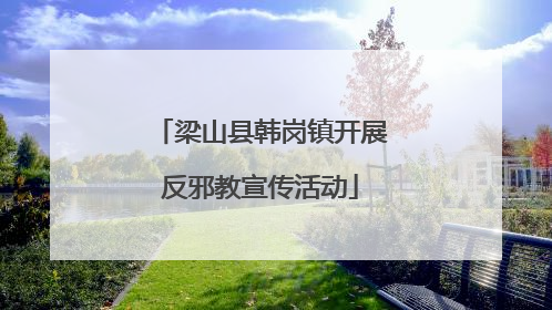 梁山县韩岗镇开展反邪教宣传活动