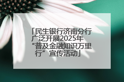 民生银行济南分行广泛开展2025年“普及金融知识万里行”宣传活动